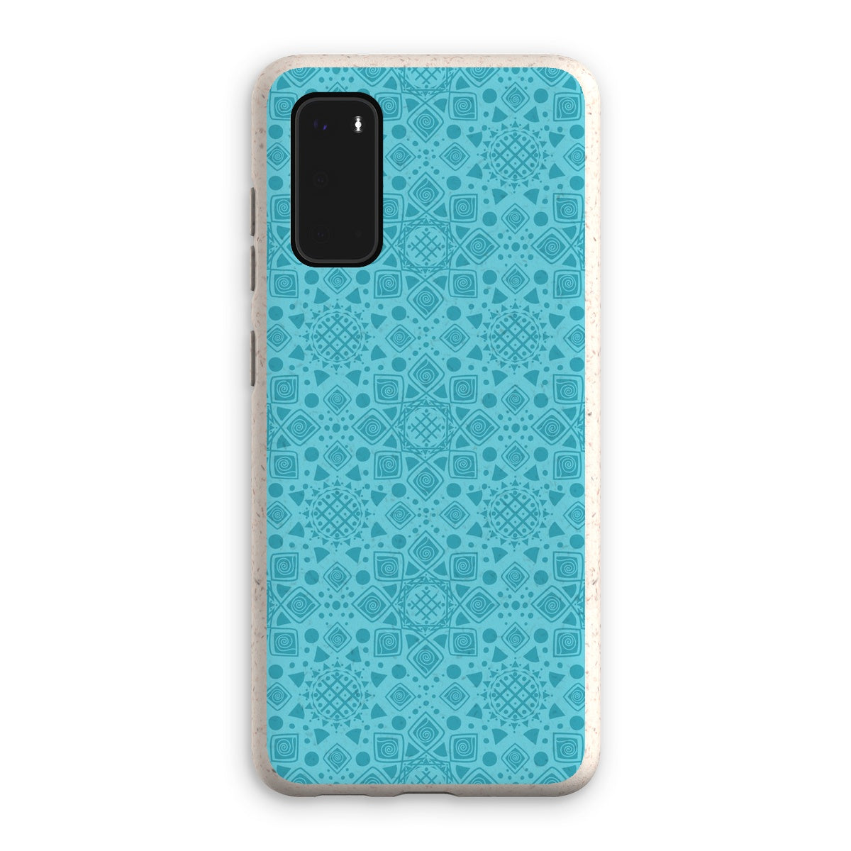 Mandala Geometric Eco Phone Case - Cyan Blue