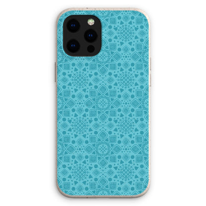 Mandala Geometric Eco Phone Case - Cyan Blue