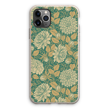 Vintage Floral Dahlia Eco Phone Case - Teal