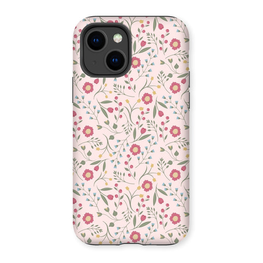 Floral Whimsy Tough Phone Case - Pink