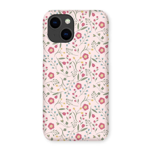 Floral Whimsy Snap Phone Case - Pink