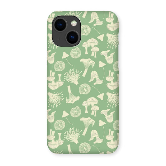 Mushrooms (Green) Snap Phone Case
