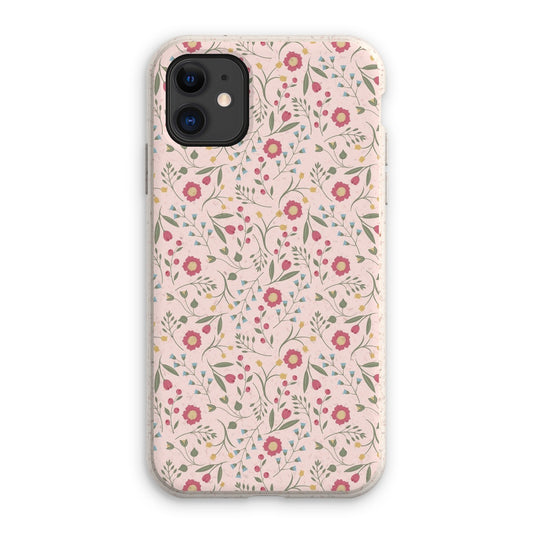 Floral Whimsy Eco Phone Case - Pink